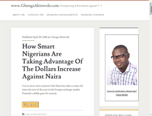 Tablet Screenshot of gbengaakinwole.com